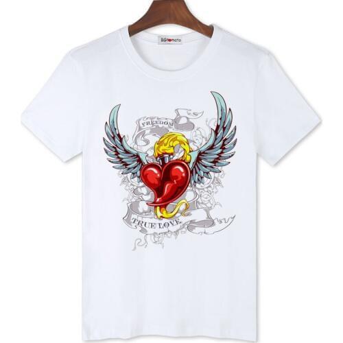 BGtomato Freedom true love tshirt camisetas hombre hip hop t shirt fashion streetwear casual clothes punk tee shirt homme