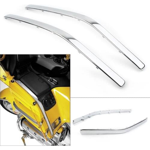 Goldwing GL 1800 Chrome Motorcycle Front Side Fairing Cowl Edge Molding Trim for Honda GL1800 2001 2002 2003 2004 2005 2006