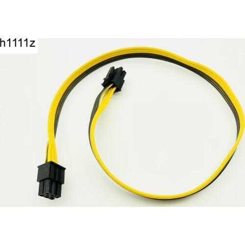 50cm Cable Adapter 6P to 6P 18AWG Wire Line Graphics Extension Cord Server Conversion Board 6pin to 6pin Power Supply Connector