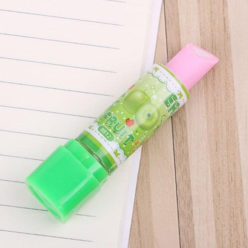 2021 New Lovely Lipstick Style Rubber Fruit Pencil Eraser Office Stationery Gift Toy