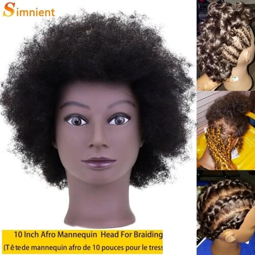 100% Really Human Hair Mannequin for Hairstyles Afro Mannequin Heads Hair for Dolls Tetes Pervert Dummy for Hairstyles Tools