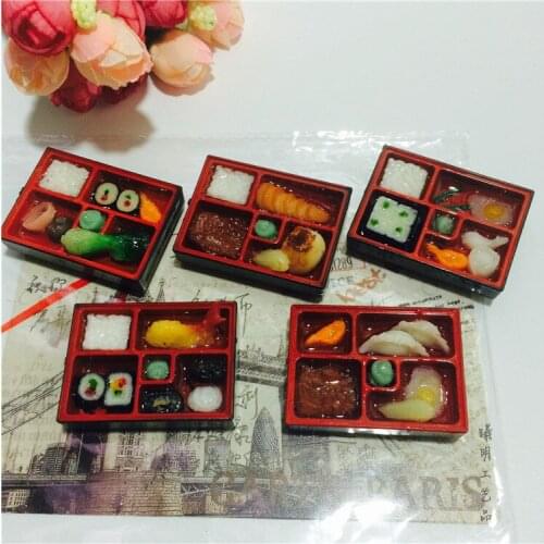 Mini 3D stereo bento simulation food vegetable rice fridge magnet kids like creative sticker kitchen decoration message paste