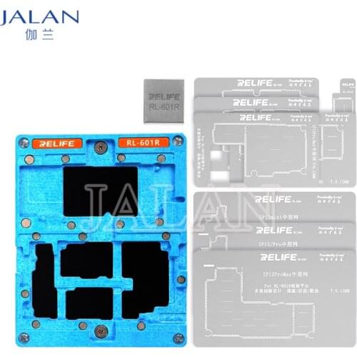 Relife RL-601R Motherboard Planting Tin Platform Kit For IP 12Pro 12mini 11Pro X Xs Repair Tools