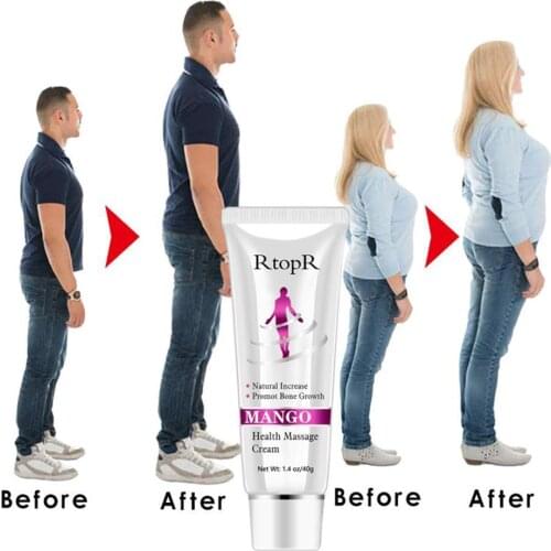 Natural Increase Height Oil Massage Cream Foot Health Medicine Promot Products Bone Body Care Grow Larger Health Growth M8F2