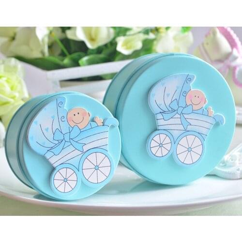 New Fashion Baby Full Moon Candy Boxes Cookie Cakes DIY Cute Tin Storage Box For Children Gifts Romantic Dessert Storage Box