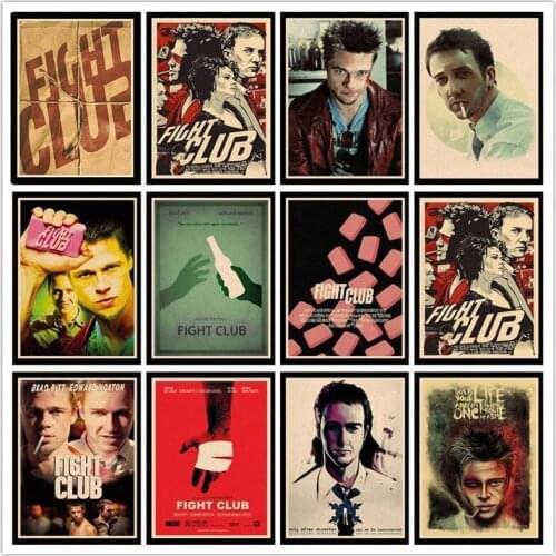 Perfect JL Fight Club Cyrano de Bergerac retro posters kraft wall paper High Quality Painting For Home Decor wall stickers HBA14