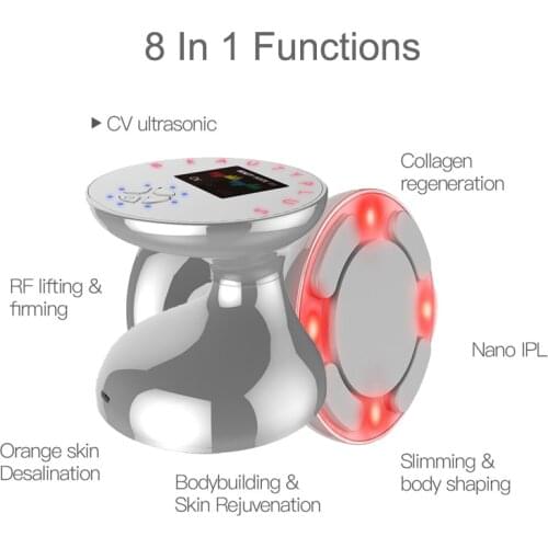 RF Cavitation Ultrasonic Slimming Massager LED Fat Burner Anti Cellulite Lipo Device Skin Tightening Weight Loss Beauty Machine