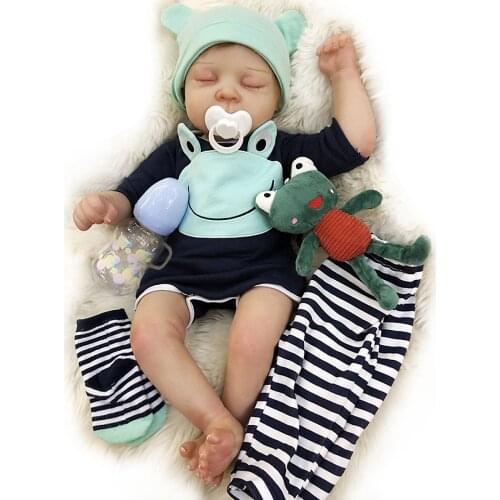 Adolly 20 Inch Realistic Reborn Baby Doll Soft Weighted Simulation Silicone Vinyl Newborn Lifelike Boy Girl Toy 20c003c