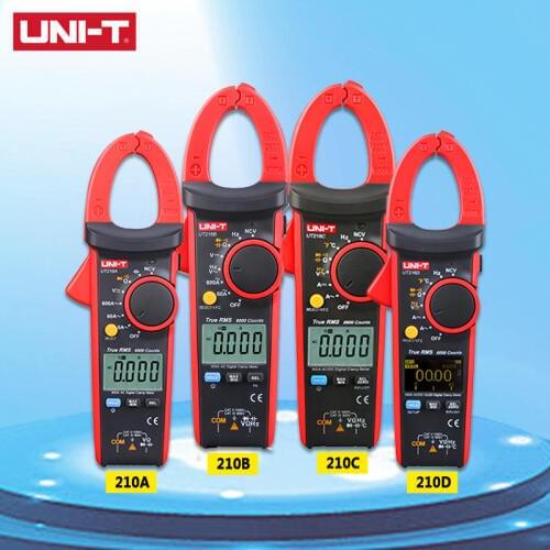UNI-T UT216A/UT216B/UT216C/UT216D Auto Range 600A True RMS Digital Clamp Meters AC/DC Voltage Current Freq Temp Tongs Testers