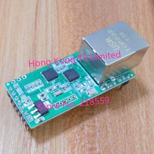 USR-TCP232-T2 Serial TTL to Ethernet Module supports data transferred over LAN network or Internet to remote serial port