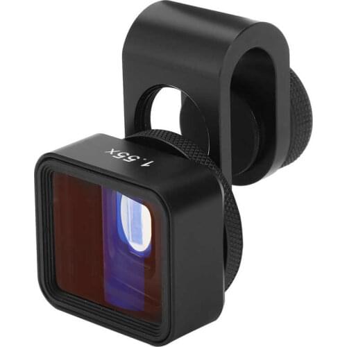Magnifying Lens Phone Lens Mobile Anamorphic Lens 1.55X Widescreen Deformation Filmmaking Lens for Phones / IOS Pad