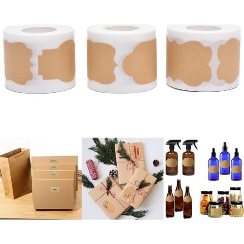 Waterproof Self-adhesive Labels Stickers Kitchen Spice Label Jam Jar Bottle Tags Gifts Box Package Label