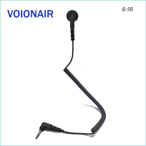 VOIONAIR 10pcs/lot 3.5mm Connector Earbud Listen Only Headset Earpiece For Speaker Microphone