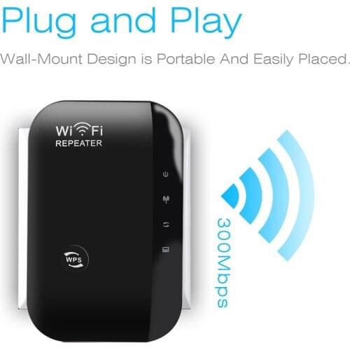 Kebidumei N300 802.11n/b/g Network WiFi Routers 300Mbps Range Wireless Wifi Repeater Expander Signal Booster WIFI Ap Wps