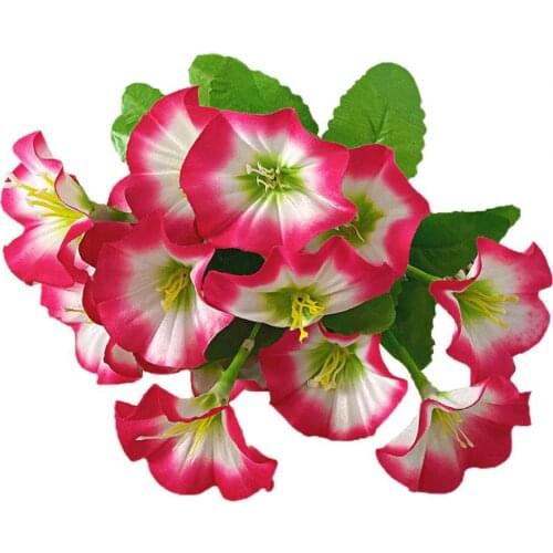 1Pc Simulation Flower Vivid Home Decor Portable Ornamental Artificial Morning Glory for Restaurant