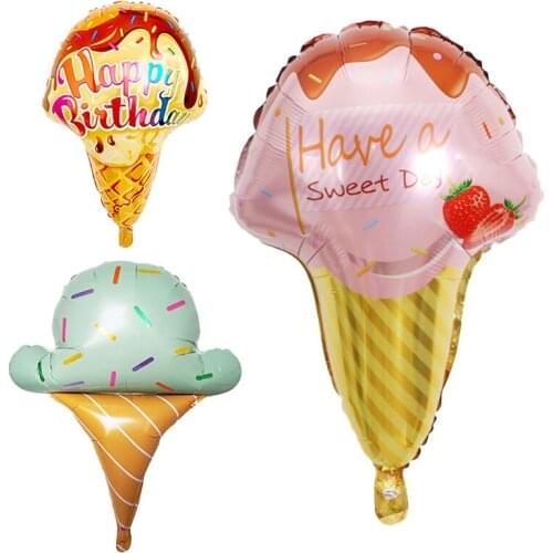 1Pc/Set Ice Creams Dessert Theme Balloon Wedding Decoration Valentine Anniversary Baby Shower Birthday Decoration Party Supplies