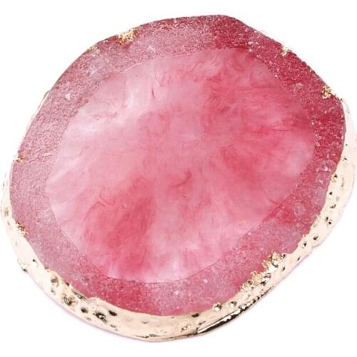 1Pc Natural Resin Agate Nail Color Mixing Palette Gel Nail Polish Drawing Holder Shelf Color Paint Palette DIY Nail Art Display