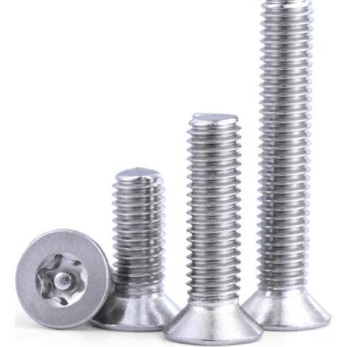 20pcs M5 stainless steel countersunk plum with column needle mechanical screw furniture decorative screws length 8mm-20mm