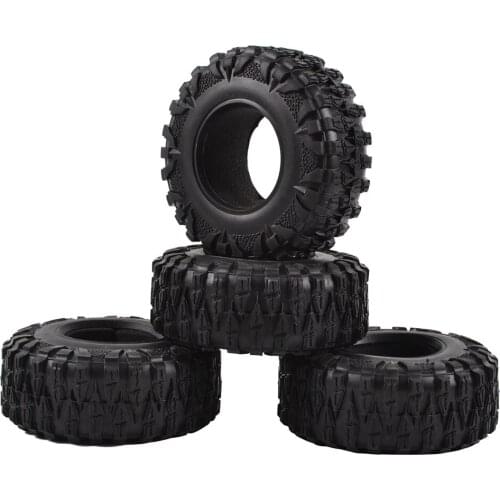 4pcs 120*48mm 2.2" Mud Slingers Rubber Tires Glappler 2.2 Tyre for Traxxas TRX4 TRX6 Axial SCX10 90046 SCX10 III RC Rock Crawler