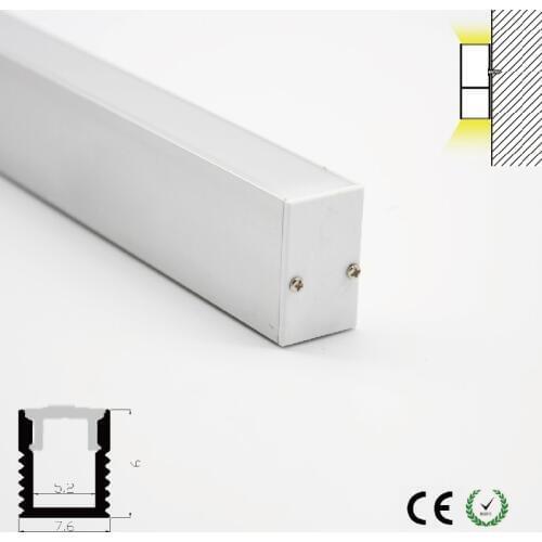 100cm length opal led aluminum channel surface mounted industrial led profile led strip light holder 10m/Lot DHL Free shipping