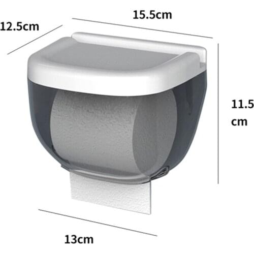 Portable toilet paper box paper holder waterproof mobile phone roll paper storage rack toilet paper drawer box bathroom supplies