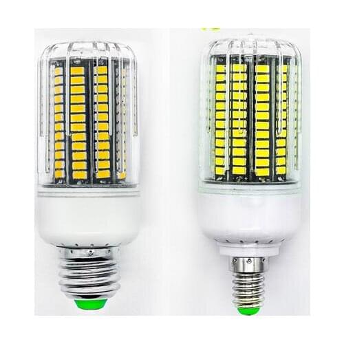 E27 E14 Led lamp 220V 230V Corn Light lampada 5733 Chip 30 - 136Leds Bulb Aluminum PCB Brighter Than 5730 4014 SMD