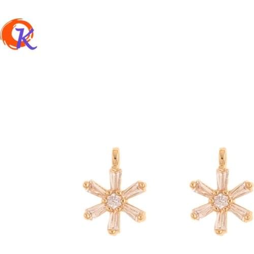 Cordial Design 8*11MM 50Pcs Earring Findings/DIY/Hand Made/Flower Shape/Copper Material/CZ Earrings Making/Jewelry Accessories