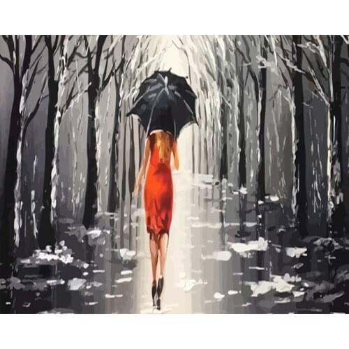 GATYZTORY Frame Figure Painting By Numbers Wall Art Picture Canvas By Numbers Handpainted For Home Decors Gift