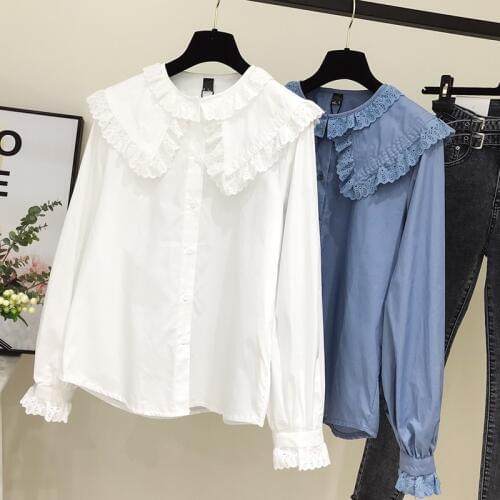 Женские синие рубашки IOQRCJV China At AliExpress