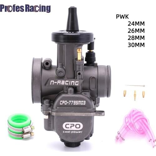 ProfesRacing PWK Carburetor 24 26 28 30mm With Power Jet High Quality 2T 4T engine Carb Dirt Bike Motorcycle Scooter UTV ATV Qua