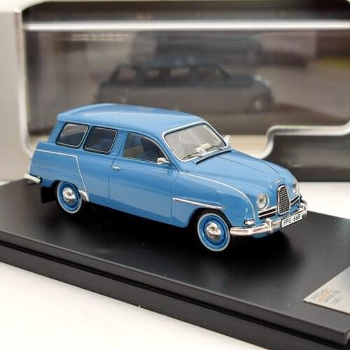 Diecast 1:43 Saab 1961 Travel Simulation Alloy Car Model Collection Souvenir Ornaments Display Vehicle Toys Gift Decoration