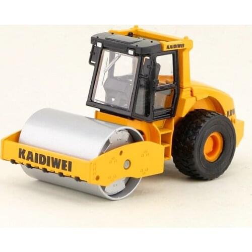 1:50 Scale/Diecast Metal Model Toy Engineering Car/Single wheel road roller/Delicate Childrens Gift/Educational Collection