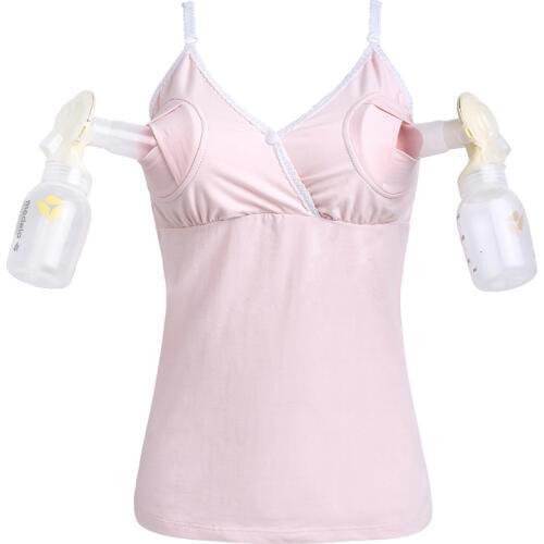 Hand-free Breast Pump Vest Maternal Breast Pump Special Camis Postpartum lactation Breastfeeding Tank Tops Pregnancy Clothes
