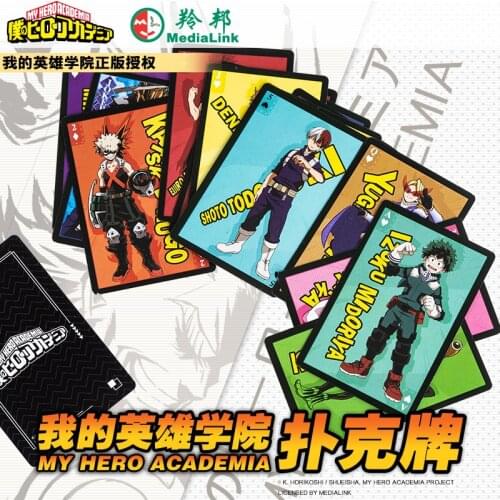 My Hero Academia All Might Deku Asui Tsuyu OCHACO URARAKA Kaminari Denki Playing Cards Collection Card