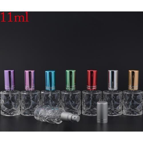 MUB - Hot Sale 10ml Glass Empty Bottles Perfume Pump Sprayer,Unique Mini Botella DePerfume Recargable Con Spray