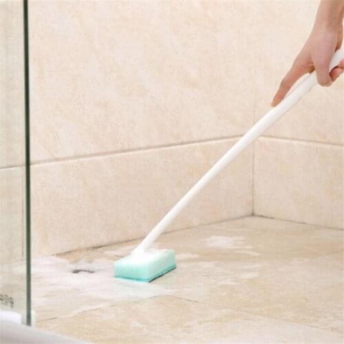 Wall mounted Home Sponge long handle brush bathroom cleaning brush bathroom bath brush tiles tile floor brush kitchen tools