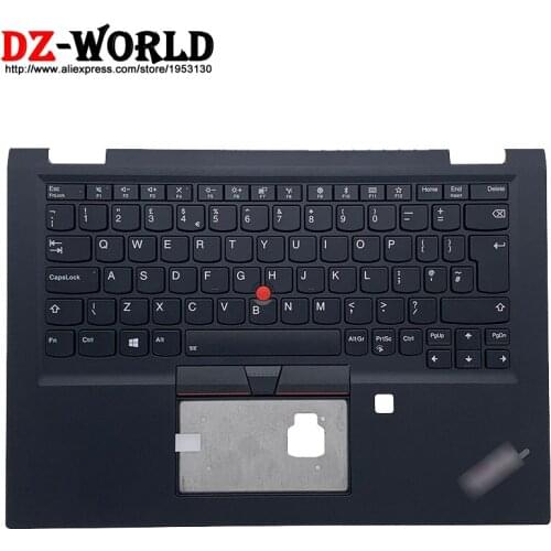 New/orig UK English Backlit Keyboard With WLAN Shell C Cover Palmrest Upper Case for Lenovo Thinkpad X390 Yoga Laptop 02HL687