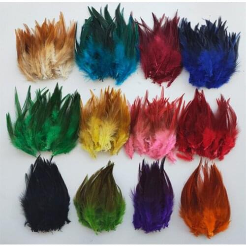 Wholesale 50 Pcs/Lot Chicken Feathers 4-6 Inch 10-15cm Pheasant Feather DIY Chicken Feather Jewelry Plume Decoration Plumes