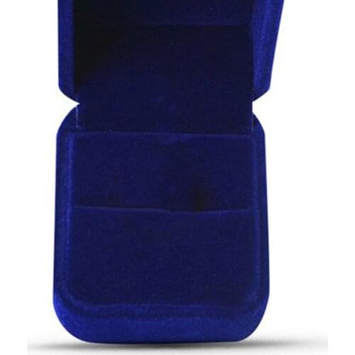Classic Velvet Ring Jewelry Display Storage Box Wedding Gift Case Organizer