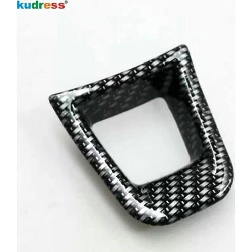 For Volkswagen For VW Teramont Atlas 2017 2018 2019 2020 Carbon Fiber Car Interior Steering Wheel Panel Cover Trim Accessories