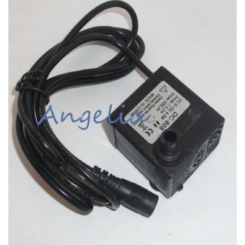 Supply 5W1.5 m DC-808 solar mini submersible pump / DC brushless submersible pump H-max 1.5-2m Flow Rate Max 500L/H