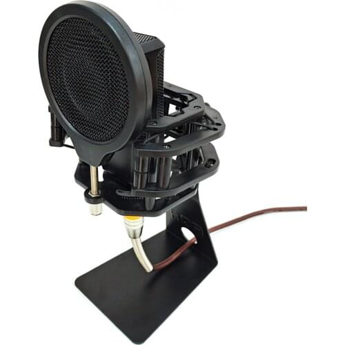 180 Degree Adjustable Microphone Shock Mount with High Isolation Filter Professional