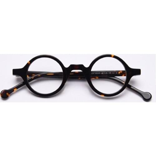 Retro Punk Acetate Optical Frames Round Small Frame Men Women Fashion Computer Glasses 50064