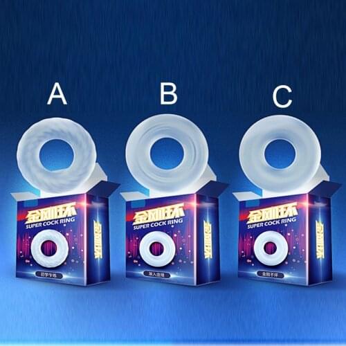 Sex Products Silicone Male Delayed Ejaculation Long Lasting Firmer Erection No Vibrator Erotic Sex Toys For Woman Men Sex Shop