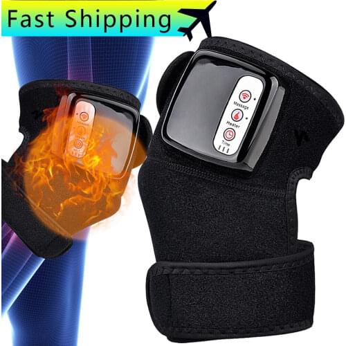Joint Physiotherapy Massager Electric Heating Knee Arthritis Pain Therapy Machine Vibration Heat Presotherapy Device For Legs