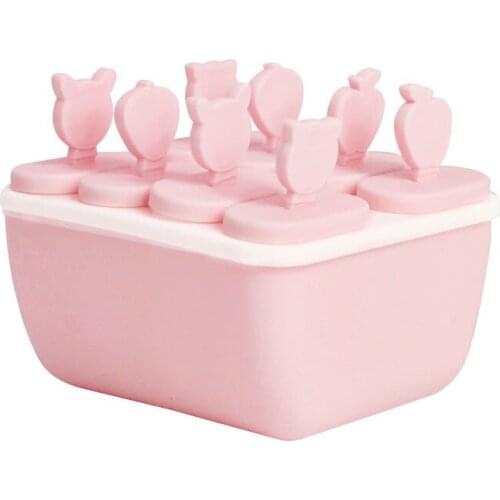 8 Cell Silicone Molds Ice Cream Chocolate Molds Ice Cube Tray Food Safe Popsicle Maker DIY Homemade Freezer Ice Lolly Mould