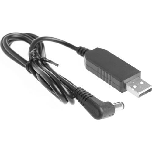 USB DC 5V To 12V 2.1x5.5mm Right Angle Male Step Up Adapter Cable For Router