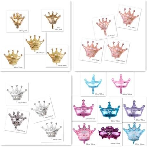 Balloon New Crown Aluminum Film Balloon Birthday Party Decoration Baby Shower Decoration Balloon Decoration Bar Balloon