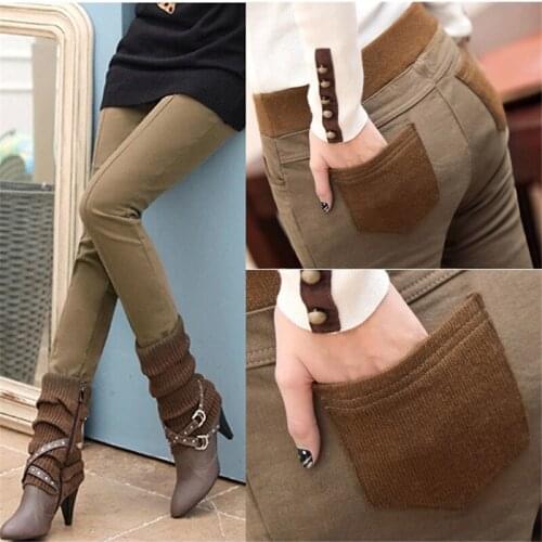 WUYANGTONGDA Women's Velvet Trousers