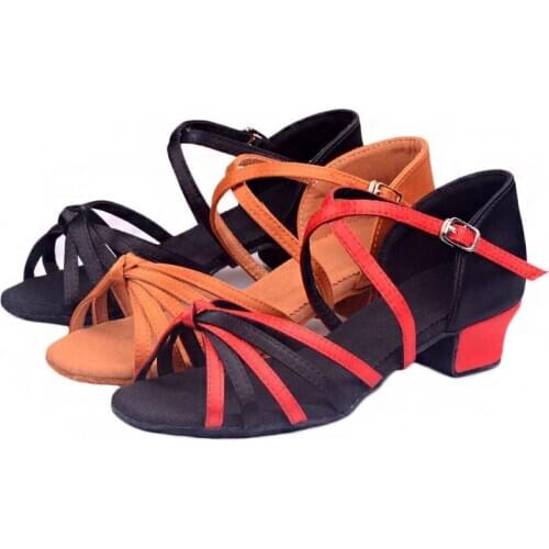 Professional Dancing Shoes For Girls Ladies 5cm/7cm Hot Selling Womens Tango/Ballroom/Latin Dance Dancing Shoes Heeled Salsa